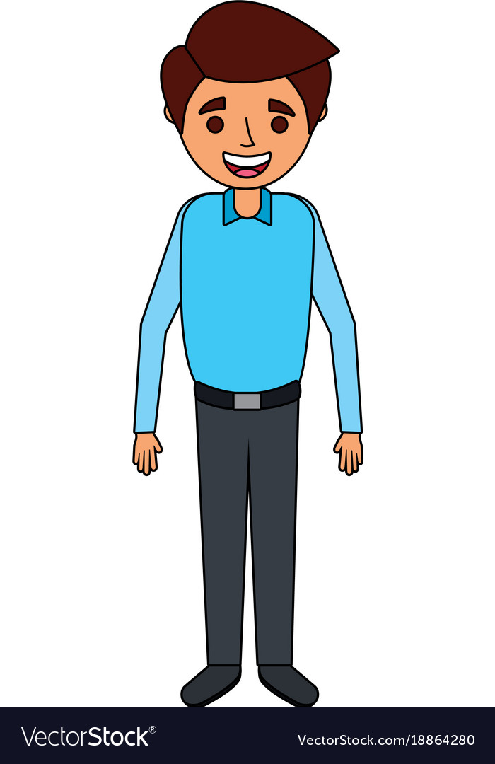 Guy Standing Up Cartoon