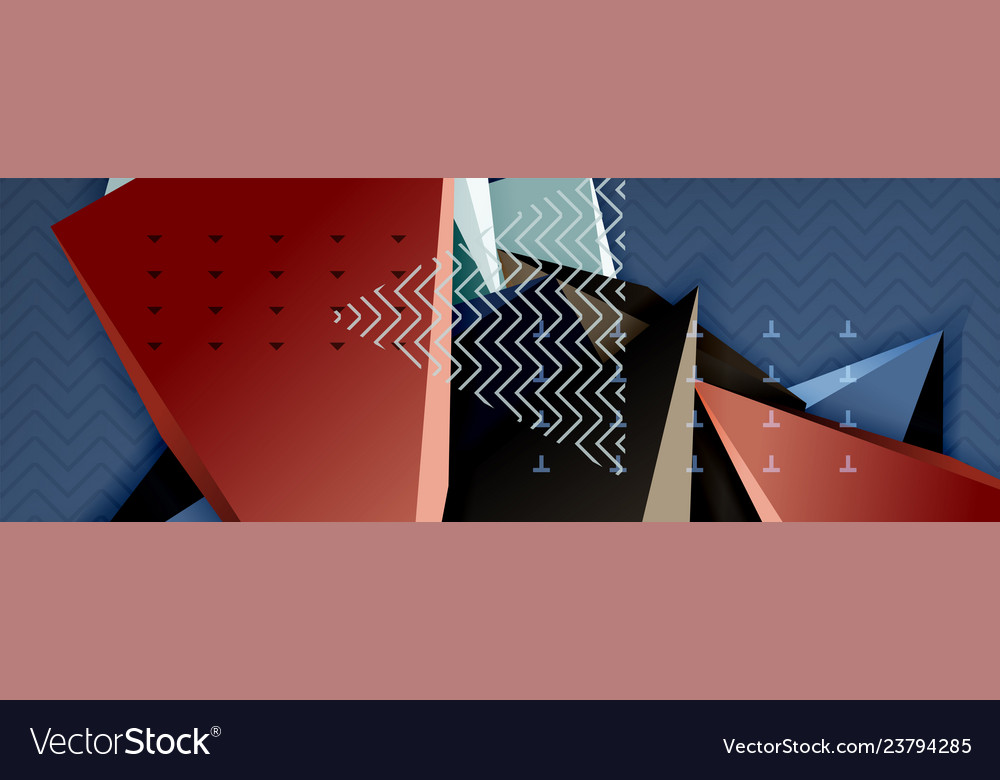 3d triangular shapes abstract background