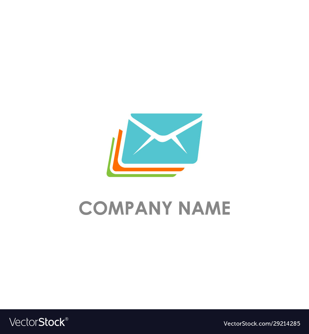 Envelope message express logo Royalty Free Vector Image