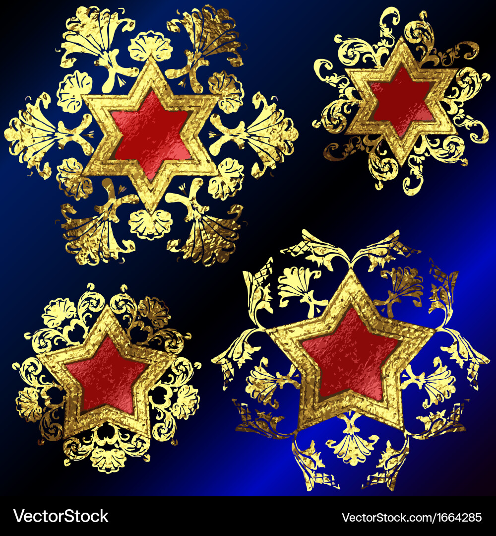 Golden frames set Royalty Free Vector Image - VectorStock