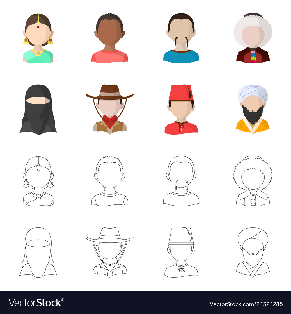 Isolated object of imitator and resident icon set