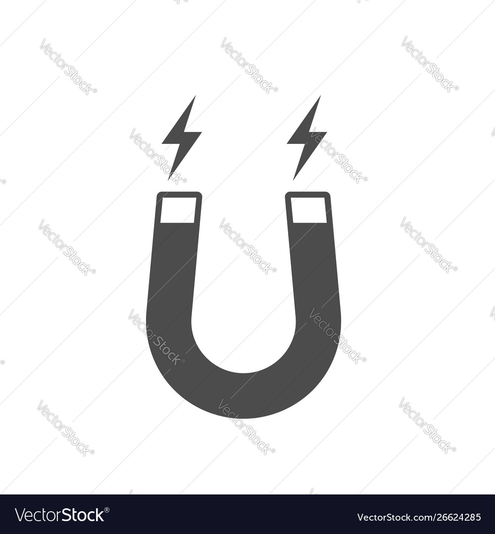 Magnet Icon Isolated On White Background Vector Image