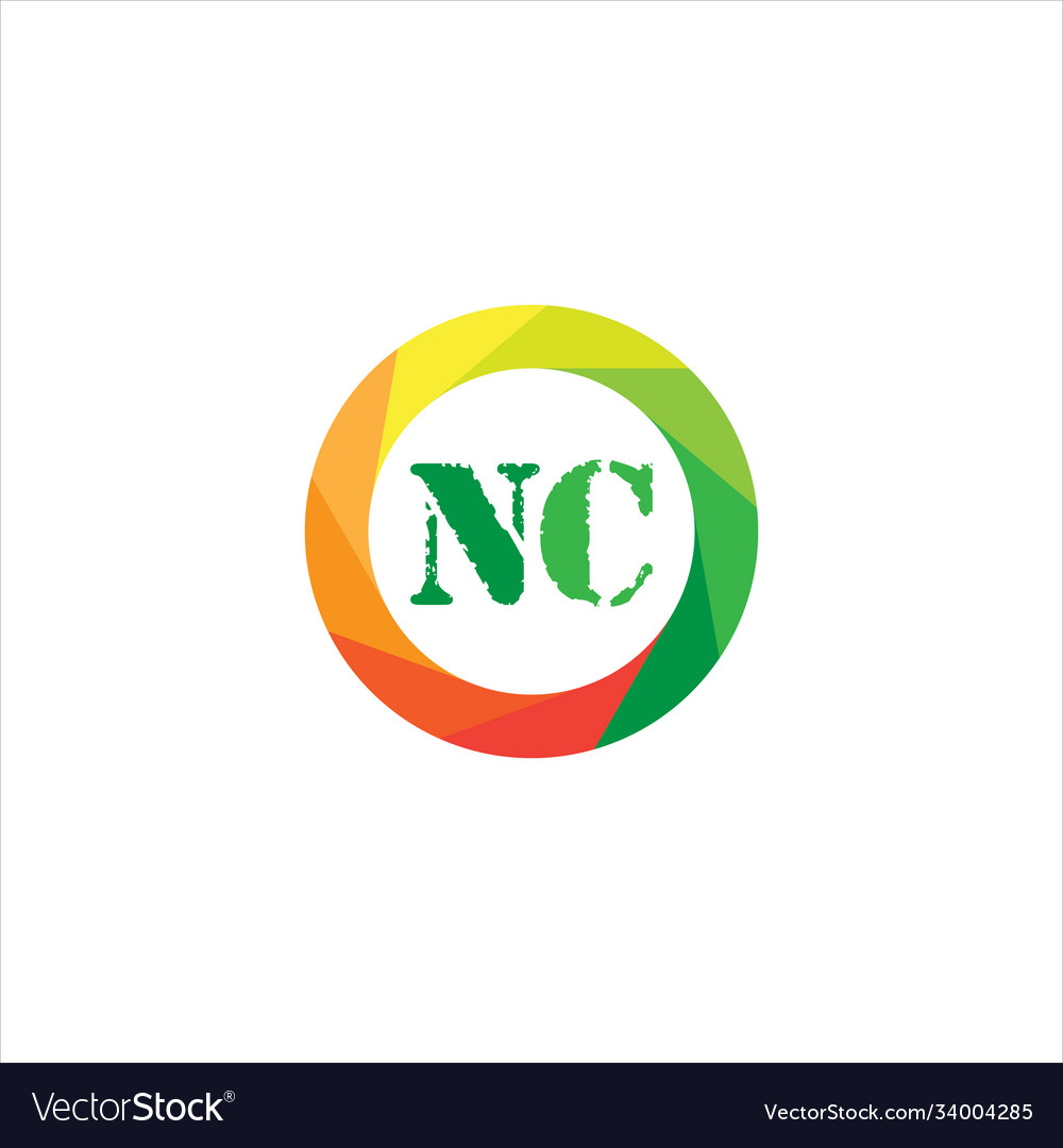 N c letter logo creative design