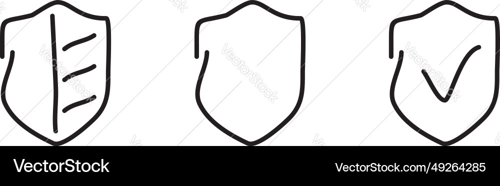 Security set icons Royalty Free Vector Image - VectorStock
