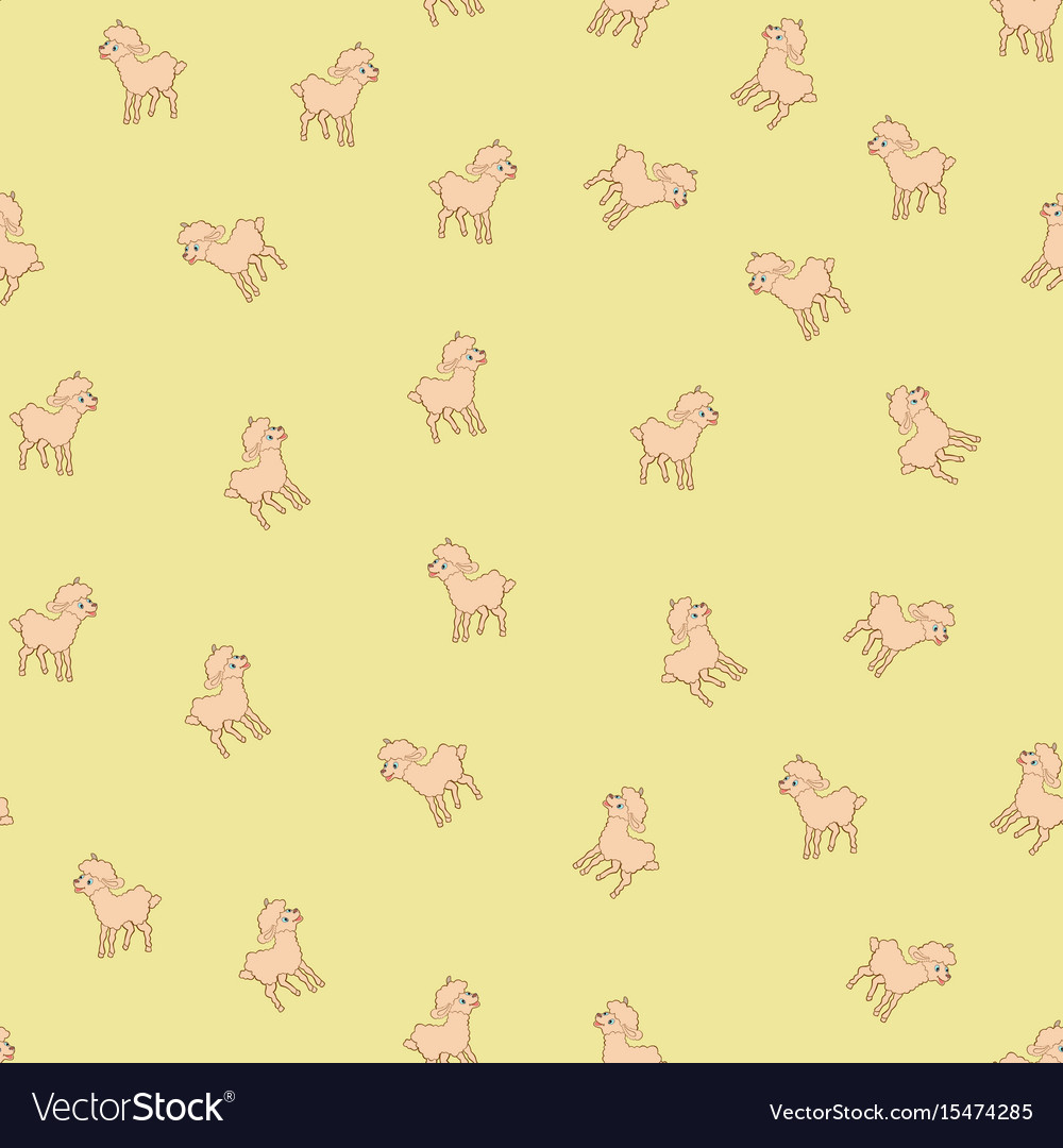 Sheeps kids seamless pattern Royalty Free Vector Image