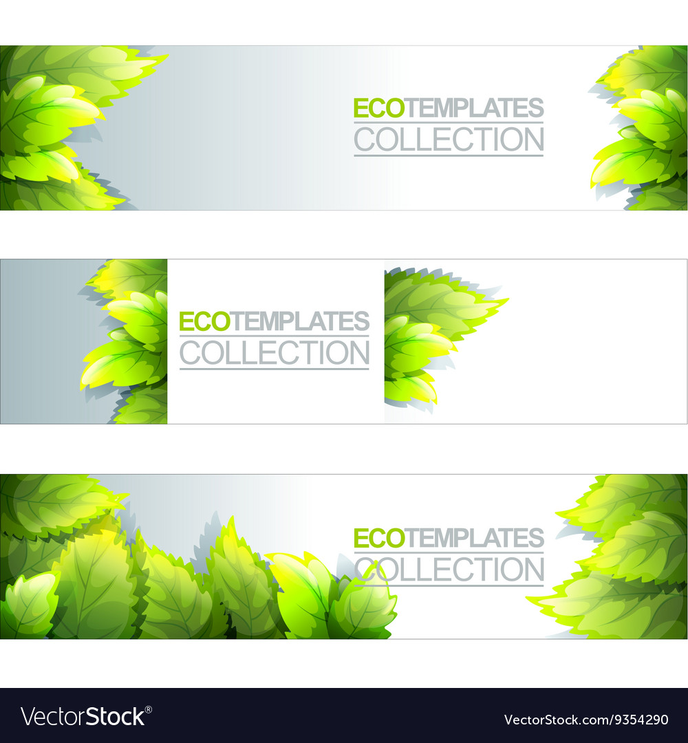 Eco banners template