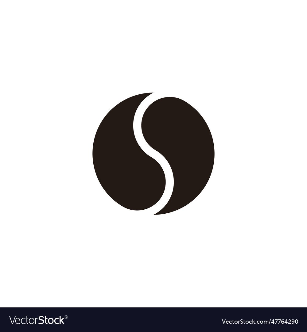 Letter s round circle geometric symbol simple logo