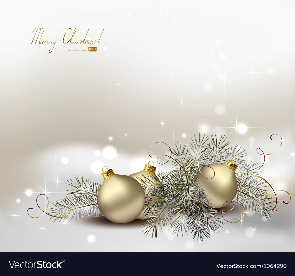 Light christmas background Royalty Free Vector Image