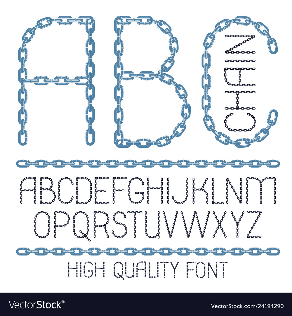 Set of english alphabet letters abc isolated