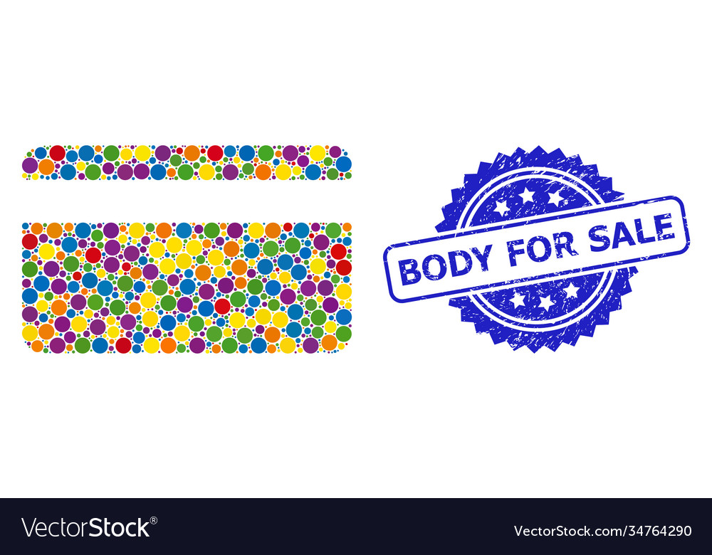 Textured body for sale seal and dot colored credit