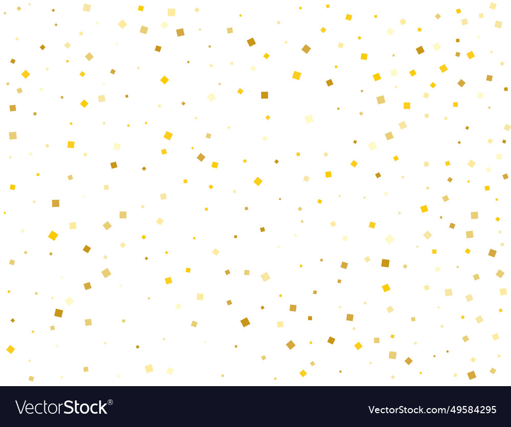 Geschlecht neutral gold quadratisch confetti