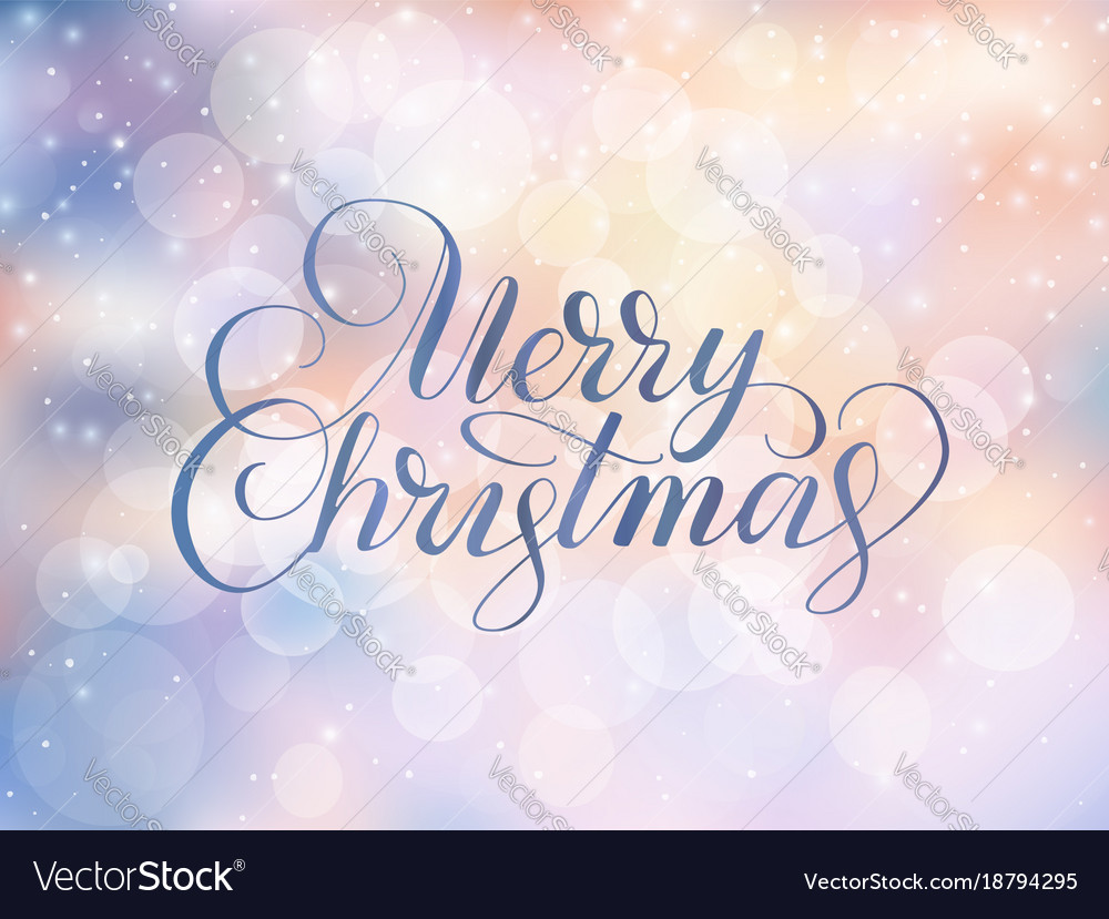 Merry christmas text holiday greetings quote Vector Image