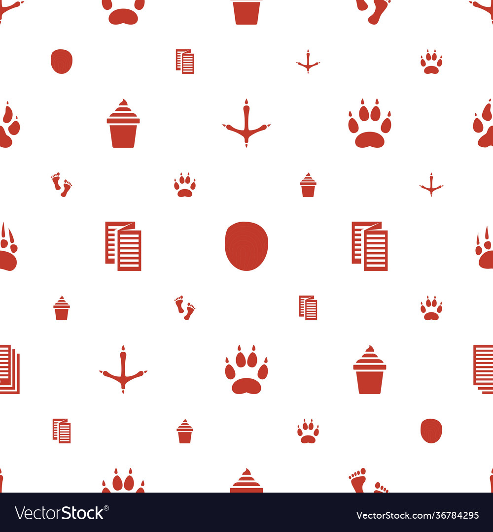 Print icons pattern seamless white background