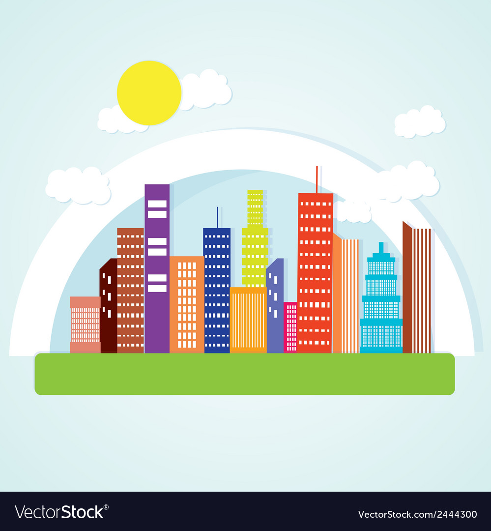 City icons Royalty Free Vector Image - VectorStock