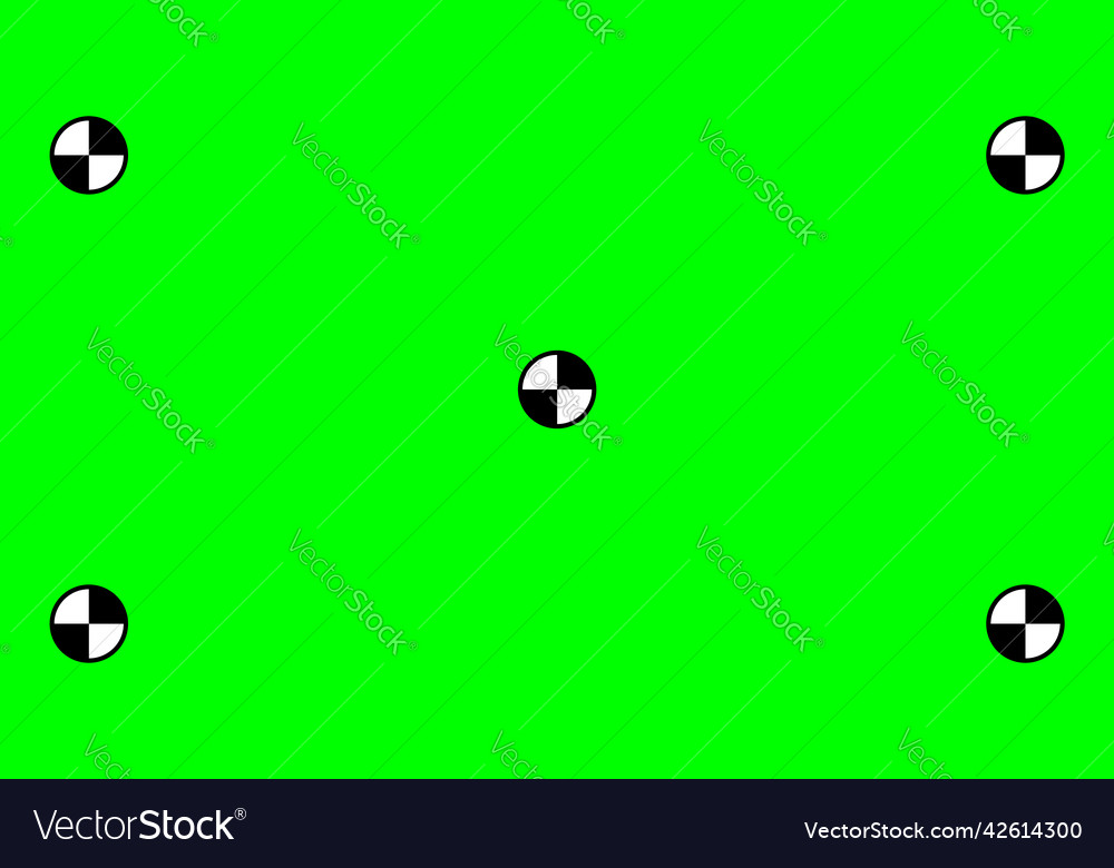 Green chromakey track point background Royalty Free Vector