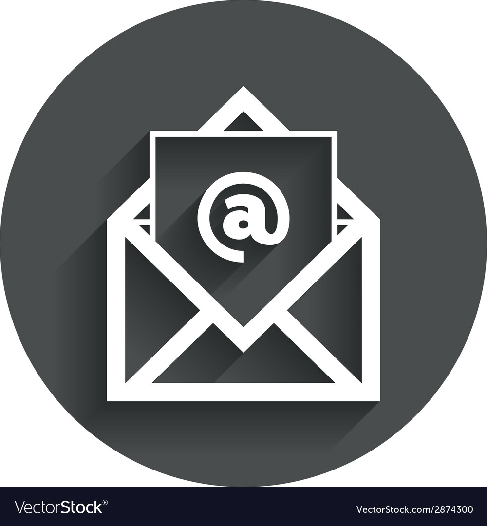 Mail icon envelope symbol message sign Royalty Free Vector