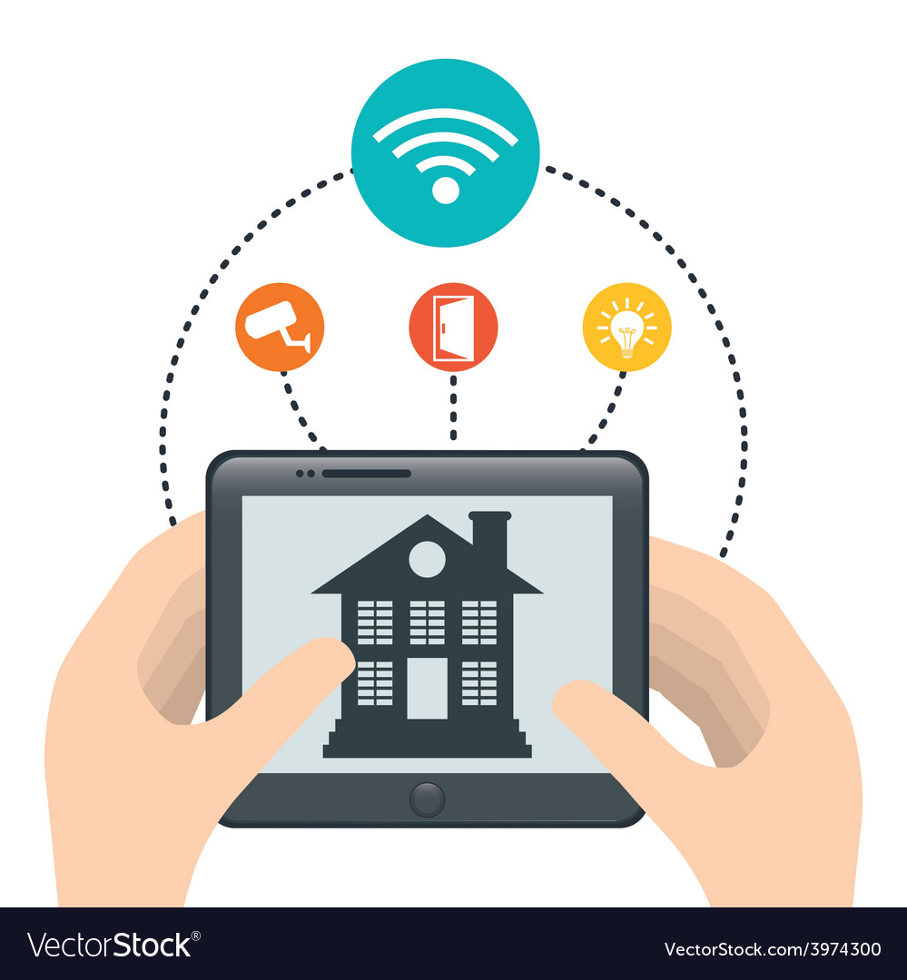 Smart home Royalty Free Vector Image - VectorStock