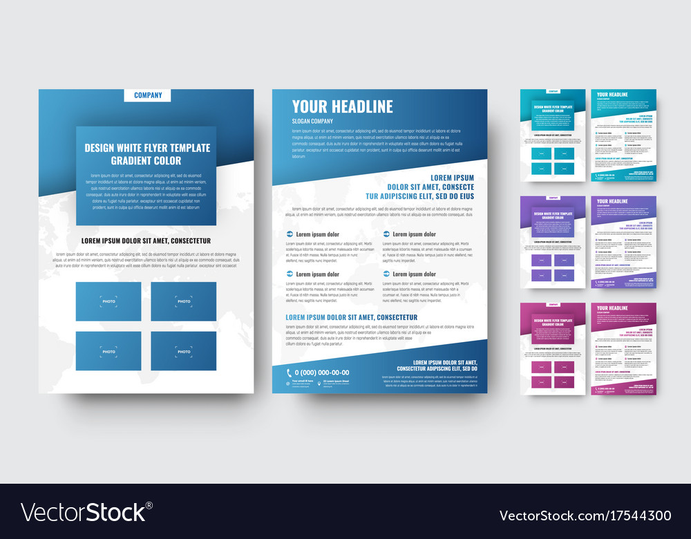 template of modern brochures