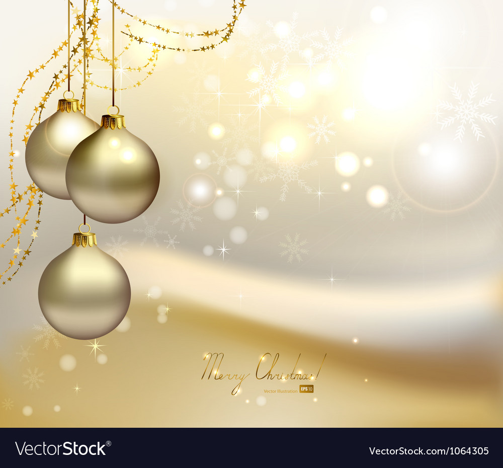 Elegant christmas background Royalty Free Vector Image