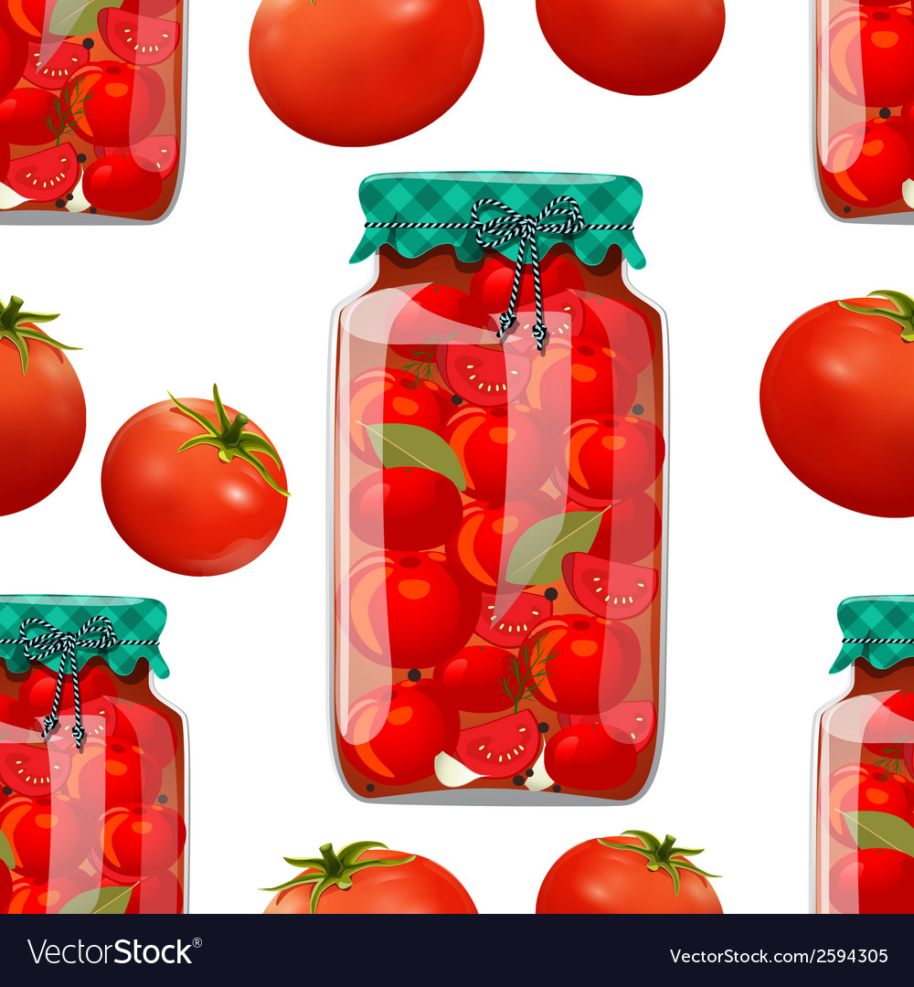 Seamless texture with preserve tomato