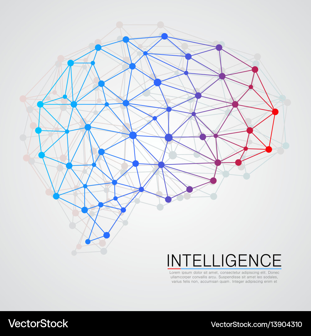 Creative concept of the human brain Royalty Free Vector