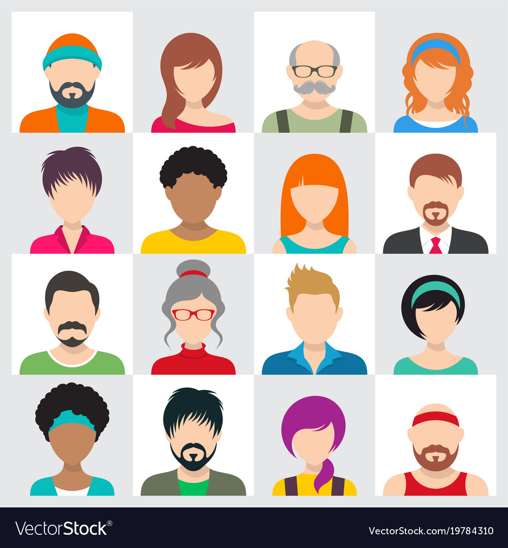 Premium Vector  People avatar character vector icon human avatar