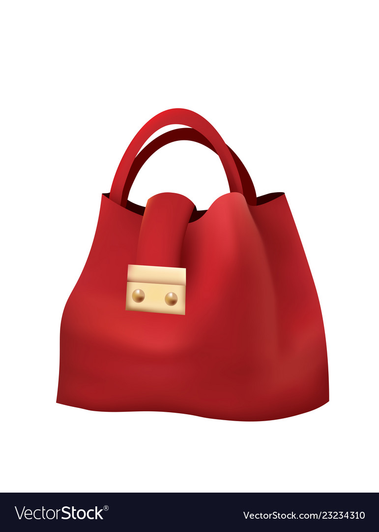 Red hand bag