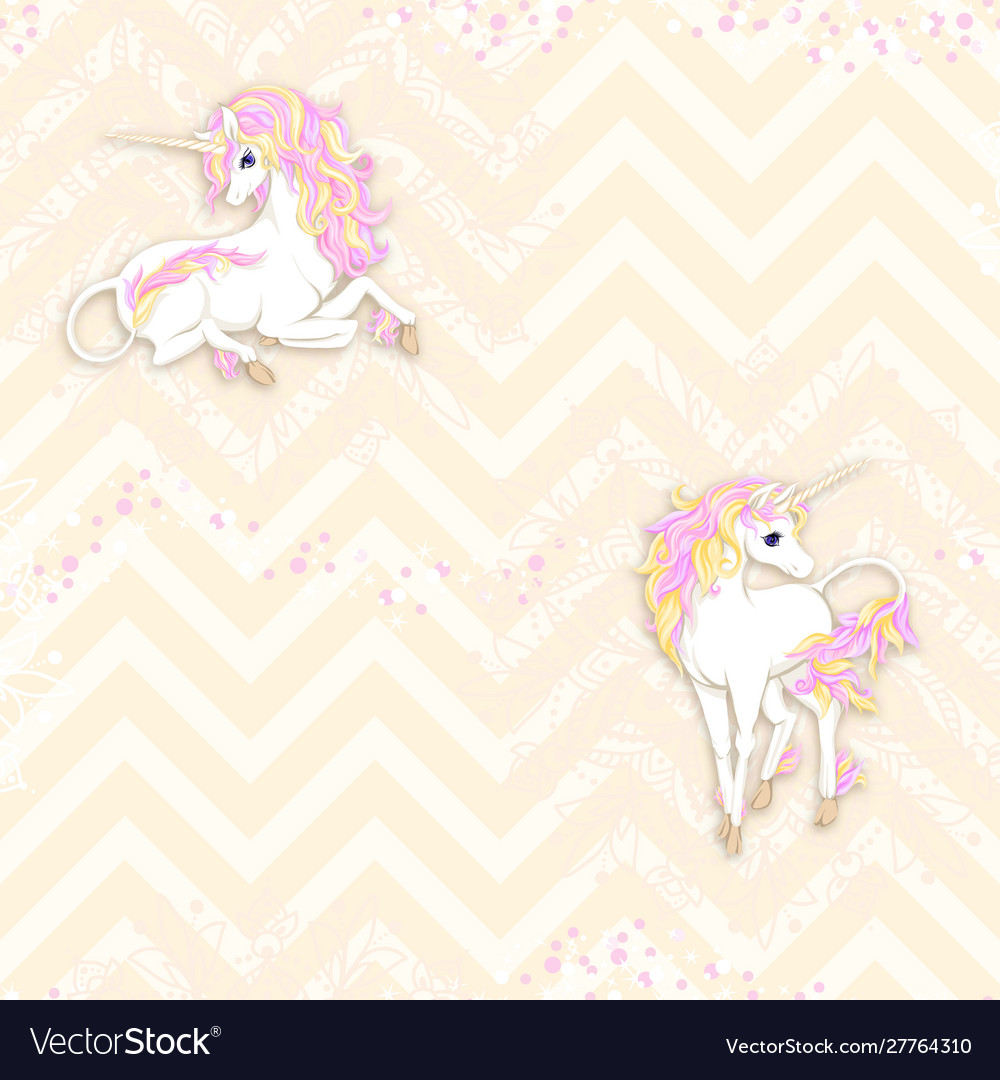 Seamless pattern background with unicorn