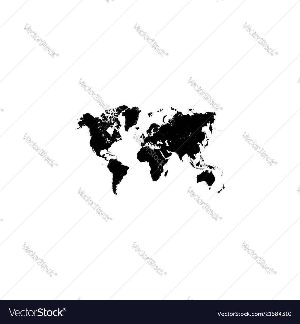 World map Royalty Free Vector Image - VectorStock
