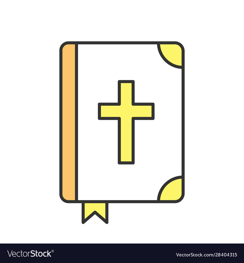 Holy bible color icon Royalty Free Vector Image