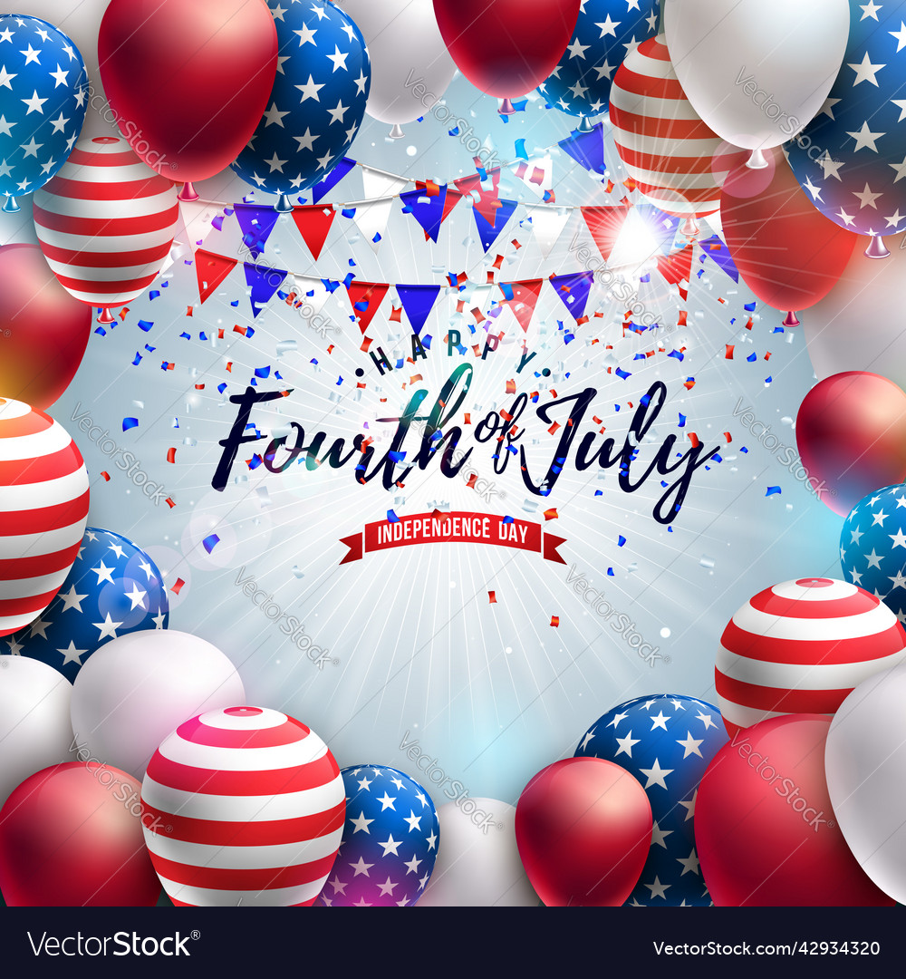 4th of july independence day the usa Royalty Free Vector