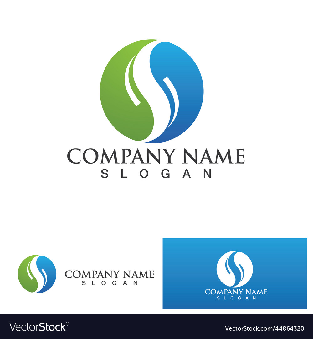 Business corporate letter s logo design Royalty Free Vector