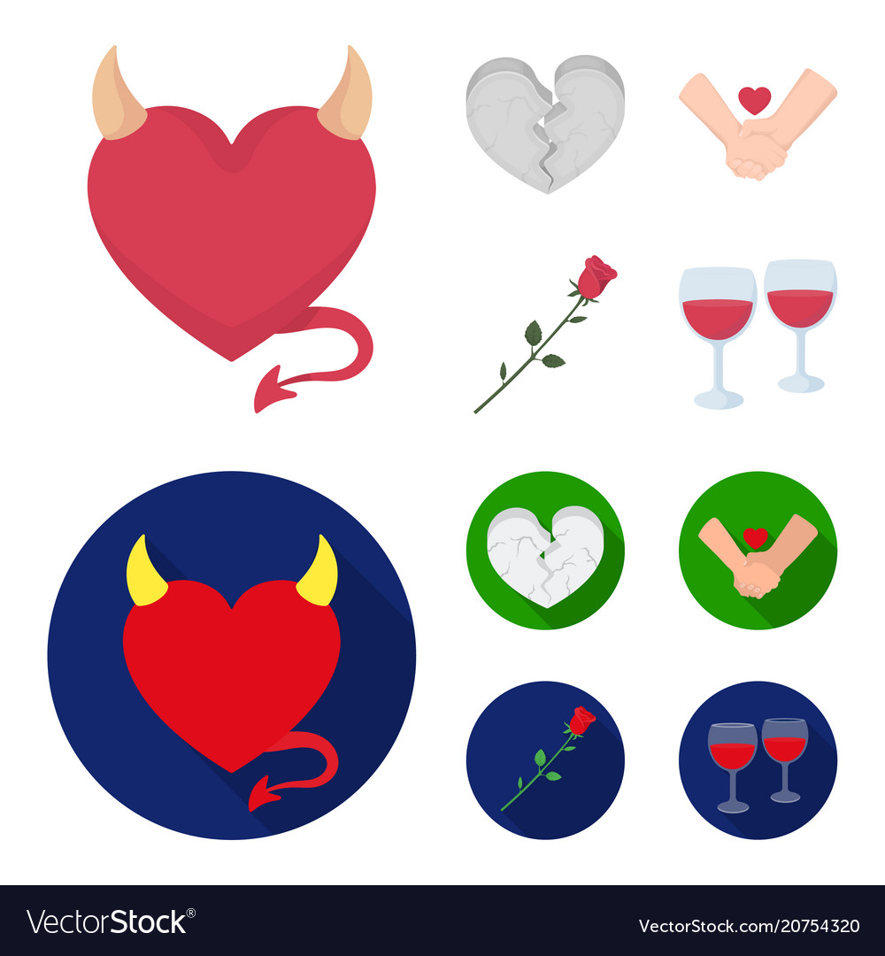 Evil Heart Vector Illustration Drawing Art Of Cartoon