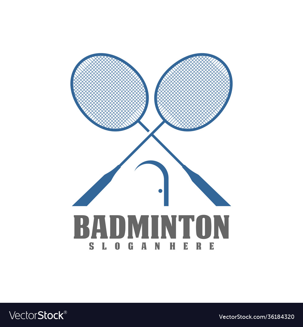 Professional badminton sports team championship Vector Image