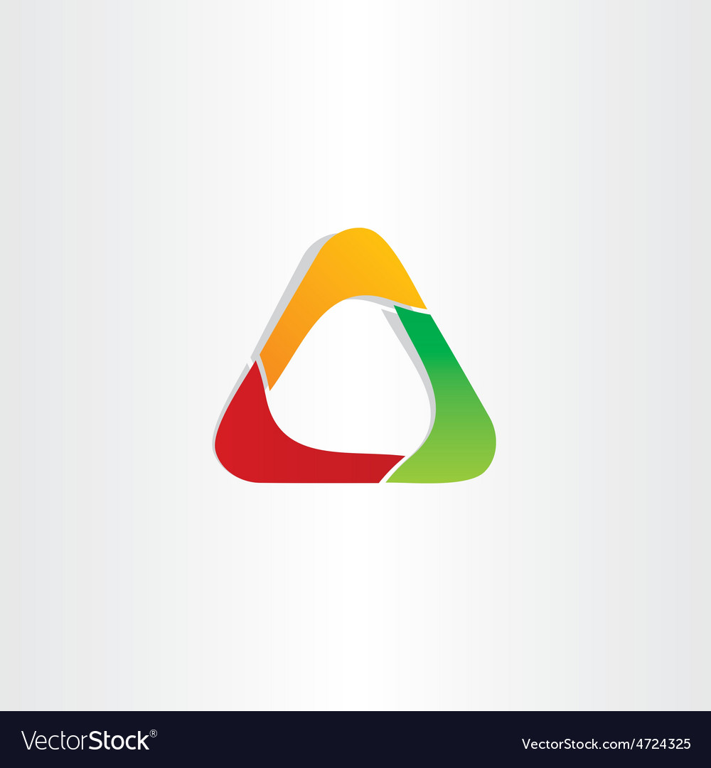 Abstract triangle business icon design