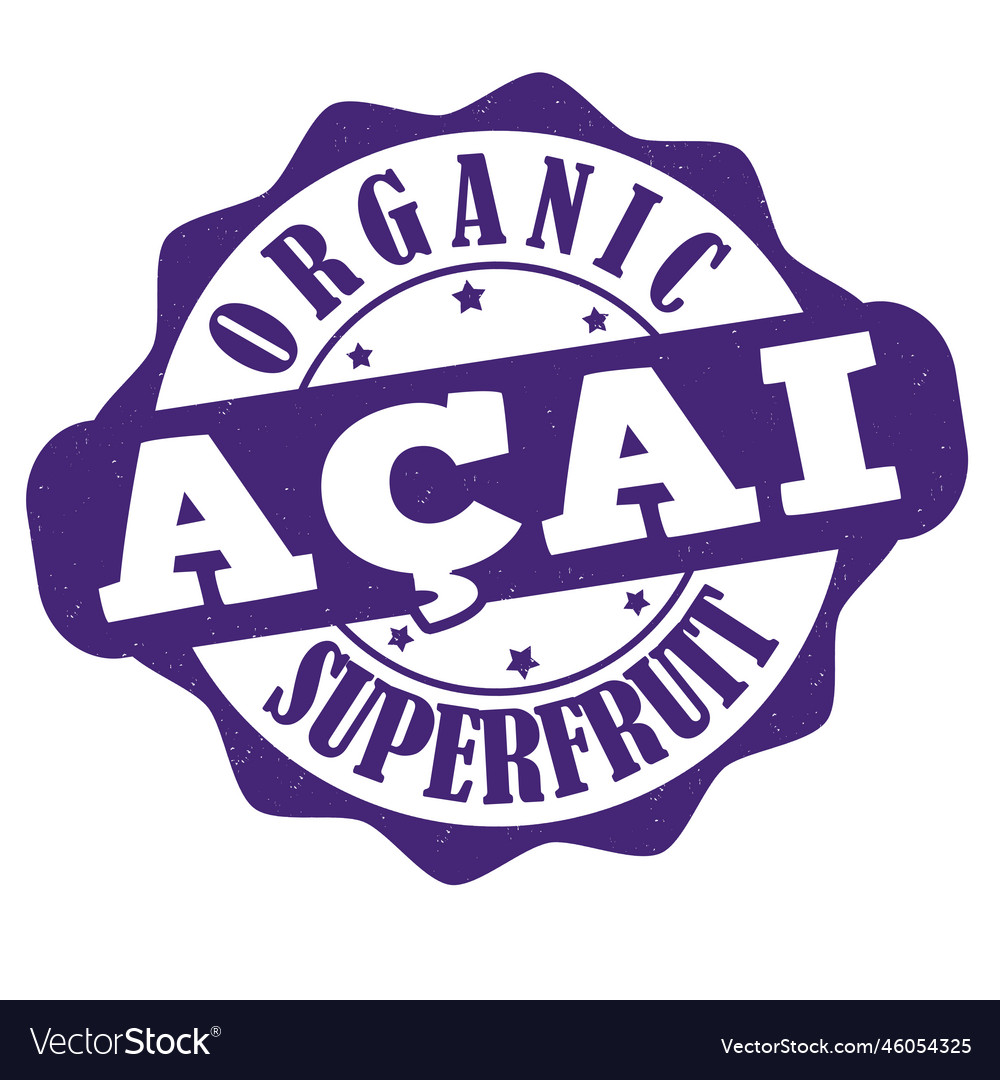 Acai Label Or Stamp Royalty Free Vector Image Vectorstock