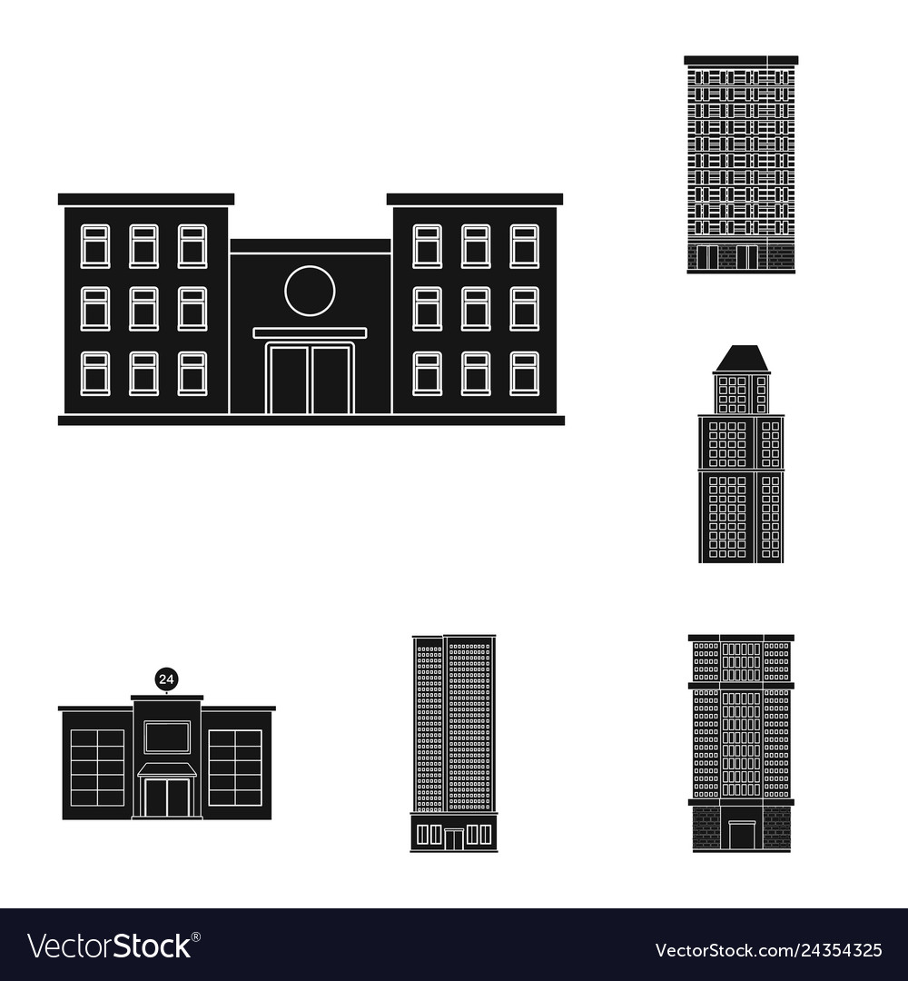 Design of modern and estate symbol set