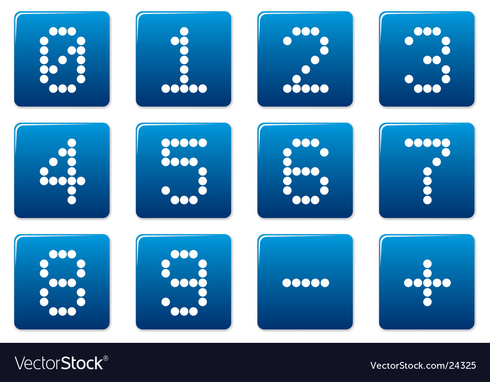 Digits square icons