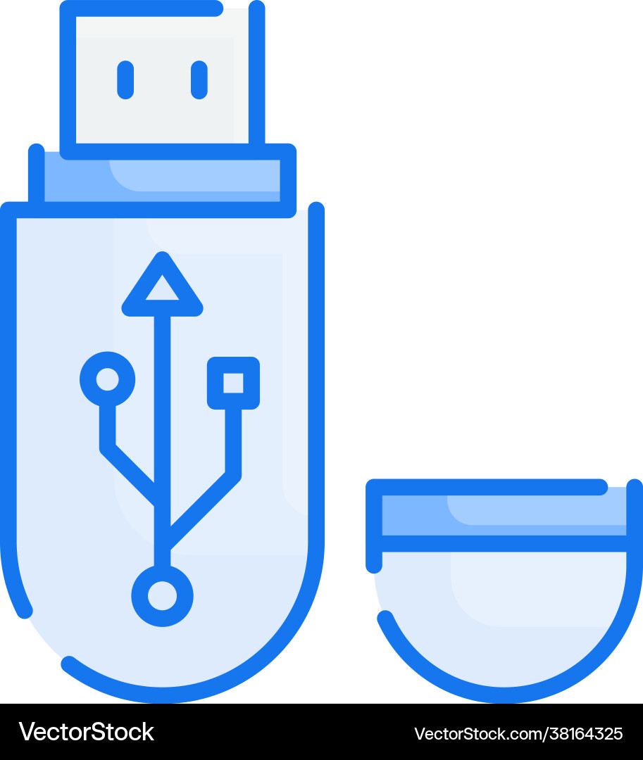 Flash drive style Royalty Free Vector Image - VectorStock