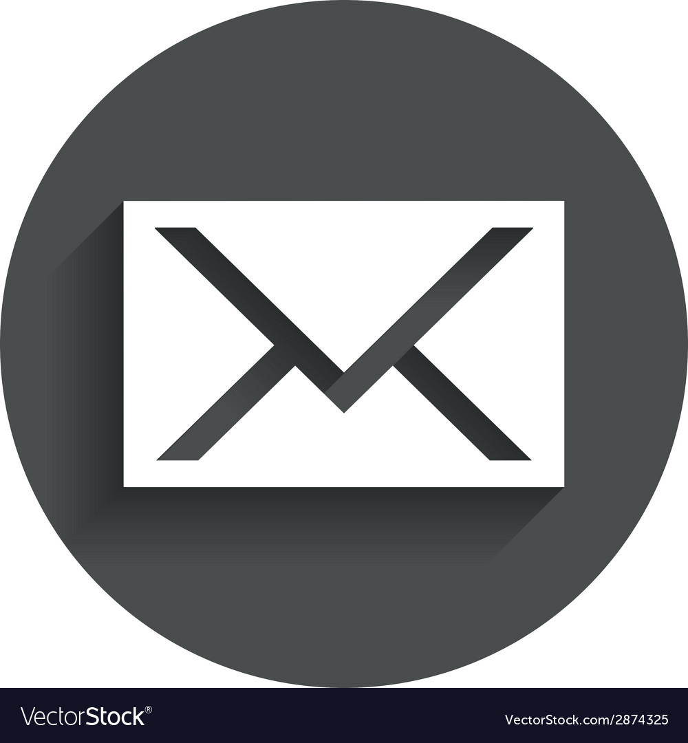 Mail icon envelope symbol message sign Royalty Free Vector