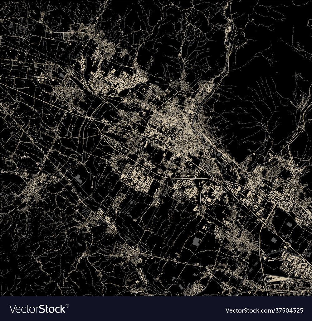 Map city prato italy Royalty Free Vector Image