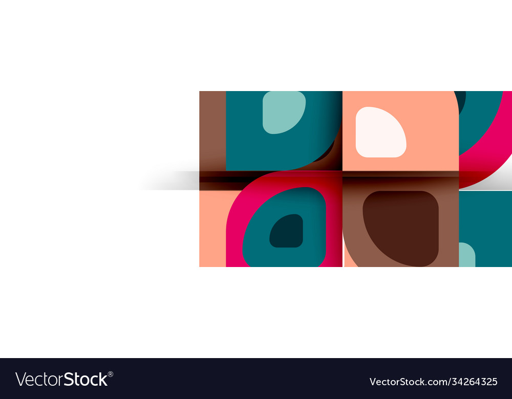 Set modern geometric abstract Royalty Free Vector Image