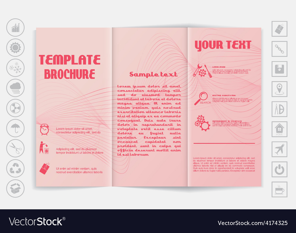 tri fold brochure mock up design background with tri fold background