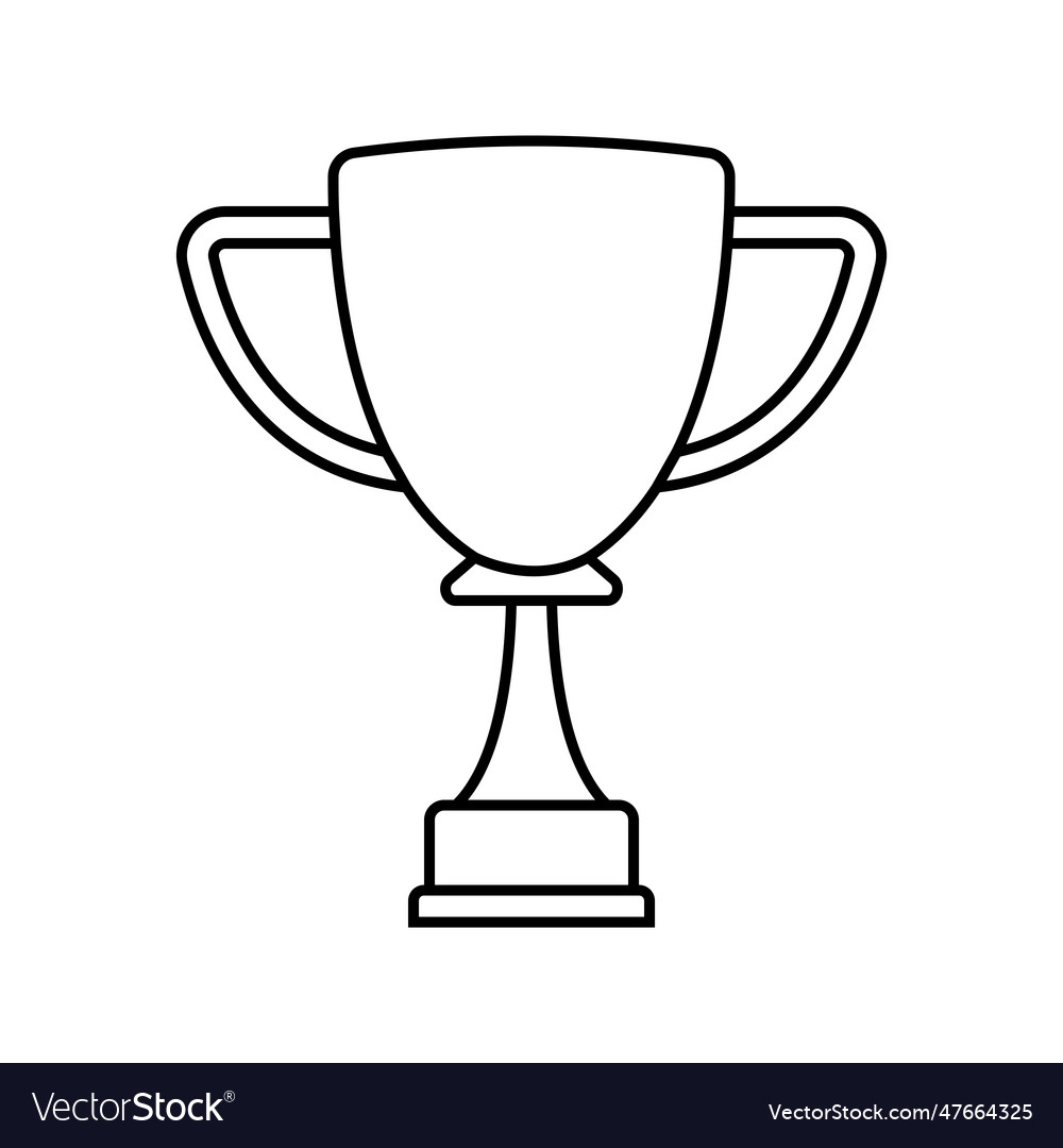 Trophy icon award Royalty Free Vector Image - VectorStock