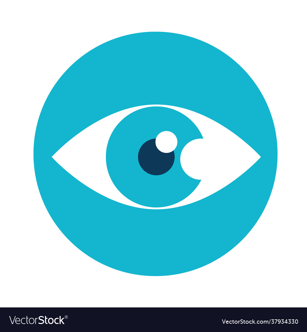 Eye search symbol Royalty Free Vector Image - VectorStock