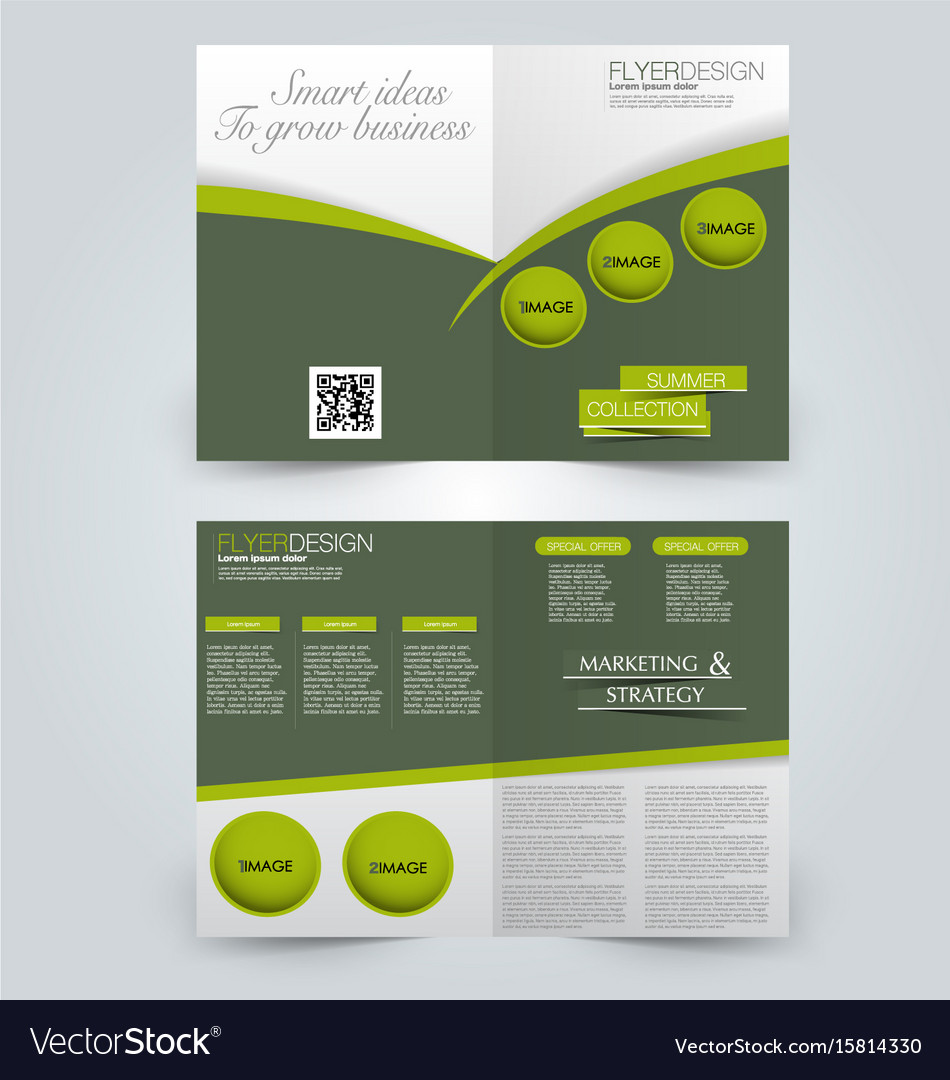 Two Page Brochure Template Folded