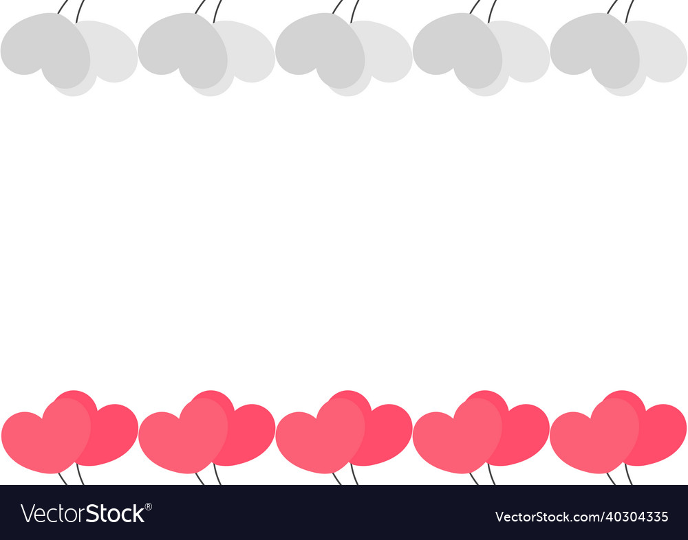 Heart balloon background