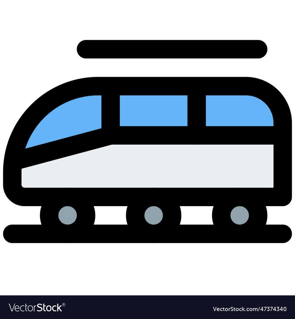 People mover rapid transit system to move Vector Image