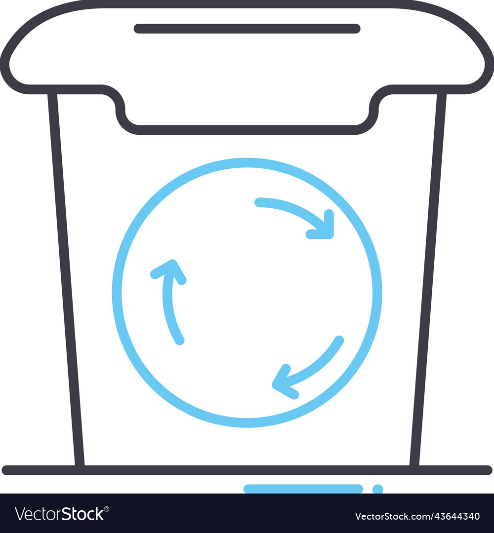 Trash line icon outline symbol