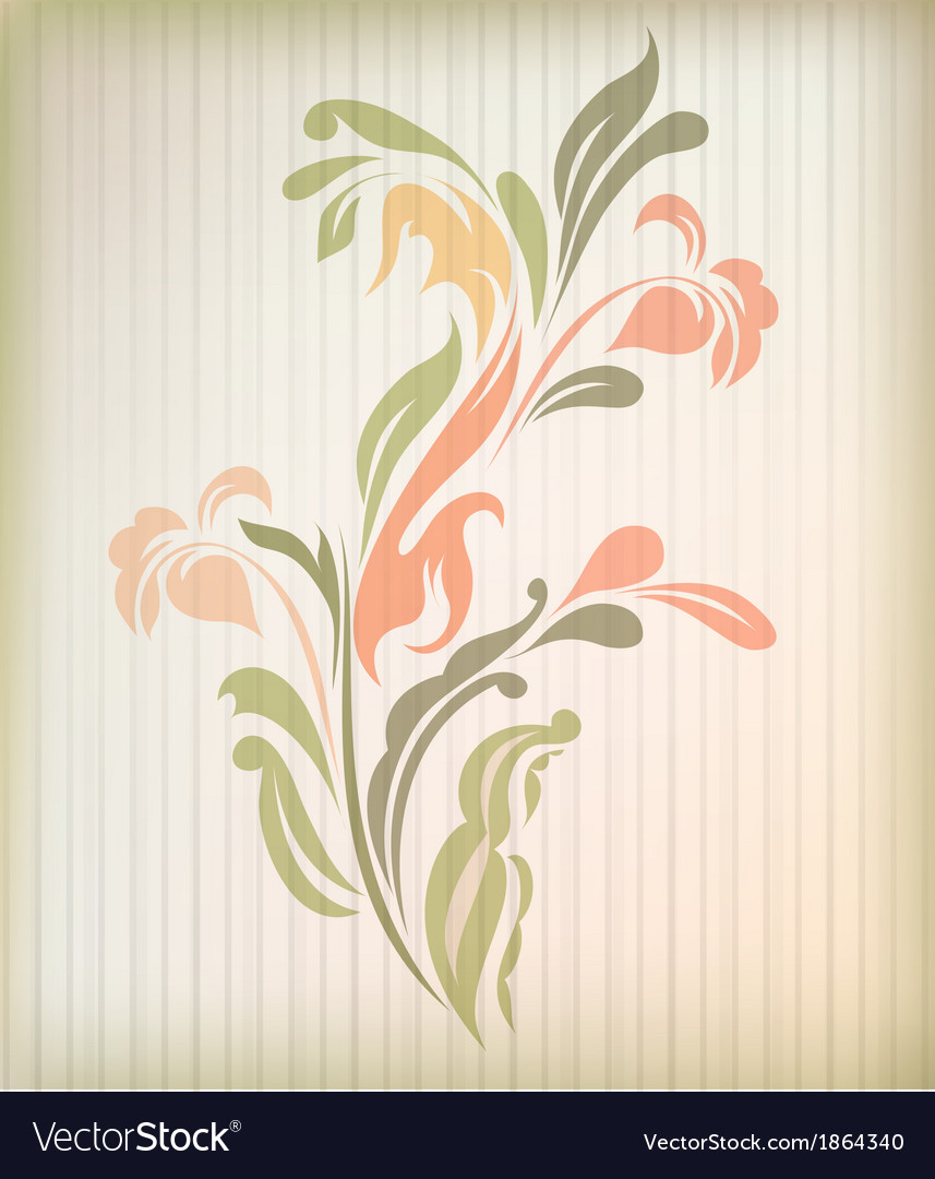 Vintage floral beautiful background